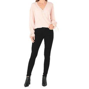 All Saints Grace Black Denim Skinny Jeans sz 31